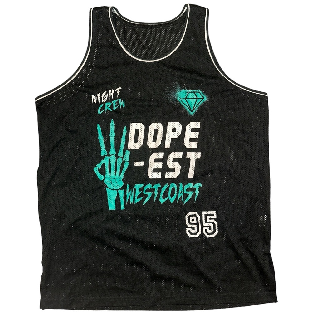 Graphic basketball jersey